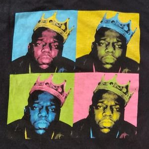 Notorious B.I.G. Shirt Mens 2XL Biggie Pop Art Rap HipHop Short Sleeve Tee
